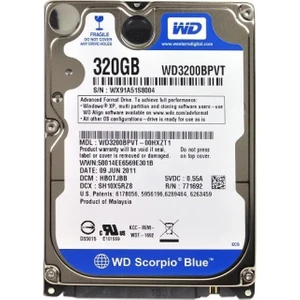 Western Digital Scorpio Blue 320GB Notebook Hard Disk WD3200BPVT