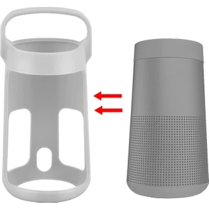 Puluz Bose Soundlink Revolve Için Koruyucu Kapak Gümüş - Gri  (Yurt Dışından)