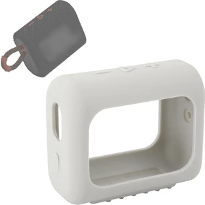 Puluz Jbl Go3 Için Karabinalı Silikon Kılıf Gümüş - Gri  (Yurt Dışından)