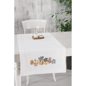 Ödel Home Dantelli Yaprak Nakışlı Runner