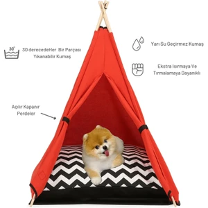Teepee House Köpek Çadırı 70 x 70 x 85 cm