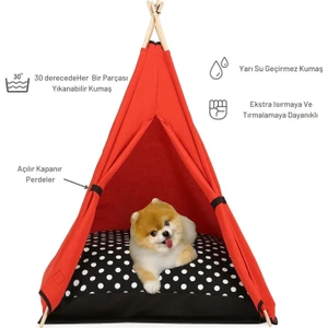 Teepee House Köpek Çadırı 70 x 70 x 85 cm