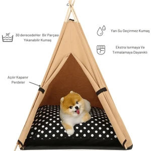 Teepee House Köpek Çadırı 70 x 70 x 85 cm