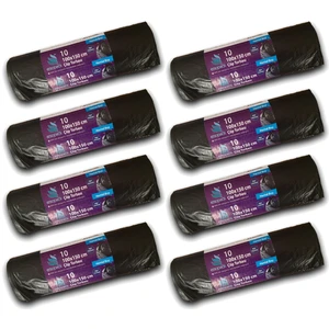 Endüstriyel  100X150CM Siyah Çöp Torbası Hantal Boy - 8 Adet Rulo 10LU