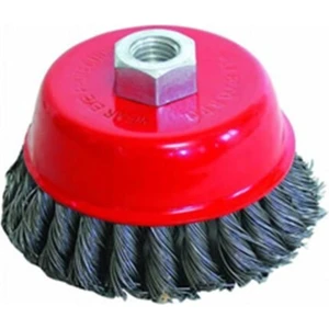75 mm Burgulu Çanak Tel Fırça Matkap Daire Fırça