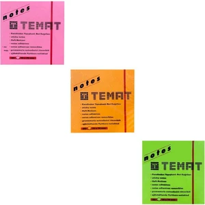 Yapışkanlı Kağıt Postit 75 x 75 mm 3'lü