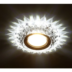 Kristal Cam Spot Beyaz LED Çerçeveli Sümbül CT-6594