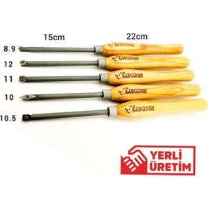 Ahşap Torna Pro-10   5 Li Detay Oyma Bıçak Seti