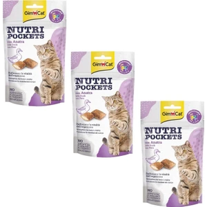 Nutri Pockets Ördekli Kedi Ödülü 60 Gram 3'lü