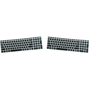 2'li Yüksek Görünmez Klavye Koruyucu Cilt Kapağı Hp 15.6 "bf Laptop Siyah (Yurt Dışından)