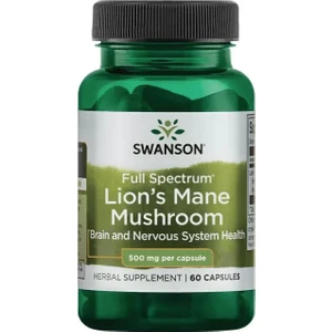 Full Spectrum Lion’s Mane Mushroom 500MG 60 Capsul. USA