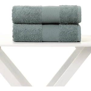 Koyu Yeşil 70X150 2'li Set Banyo Havlusu