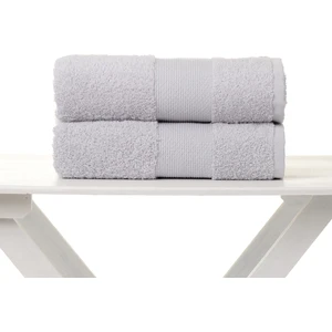 Gri 70X150 2'li Set Banyo Havlusu
