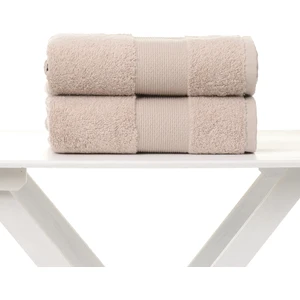 Bej 70X150 2'li Set Banyo Havlusu