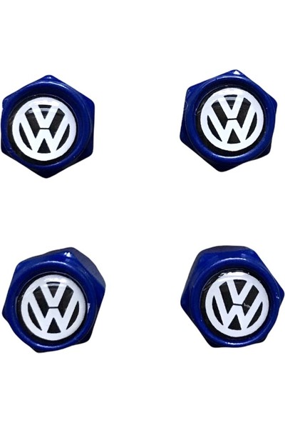 Cms Volkswagen Mavi Sibop Kapağı - Volkswagen Lüks Sibop Kapağı - Volkswagen - 4 Adet
