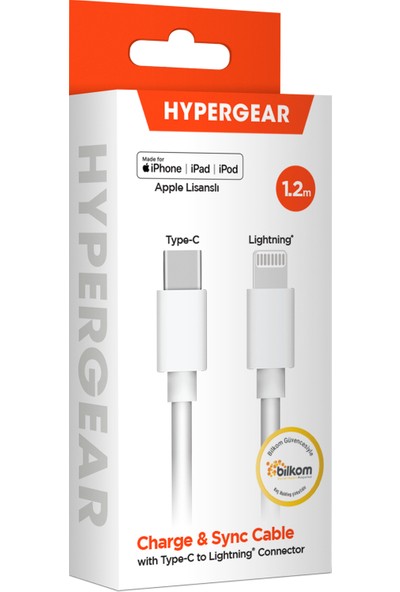Hypergear Usb-C Lightning Kablo Mfı Made For APPLE633