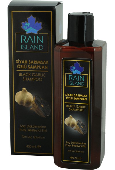 Rain Island Siyah Sarımsak Özlü Şampuan