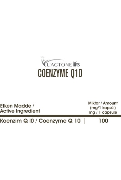 Lactone Life Coenzim Q10 30 Capsules
