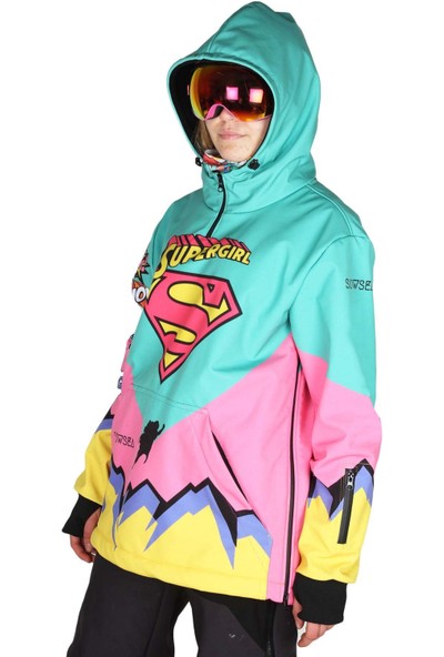 Snowsea Supergirl Yaka Fermuarlı Snowboard & Kayak Montu SS7732