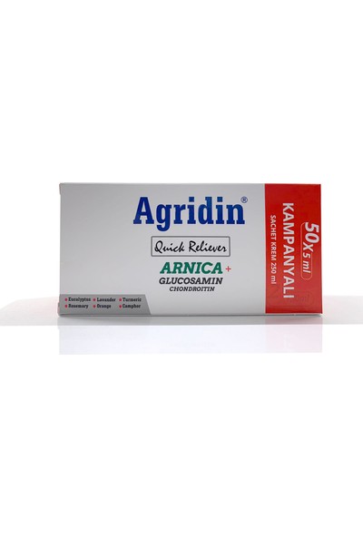 Agridin Krem 50 Adet x 5 Mg Sachet 250 ml
