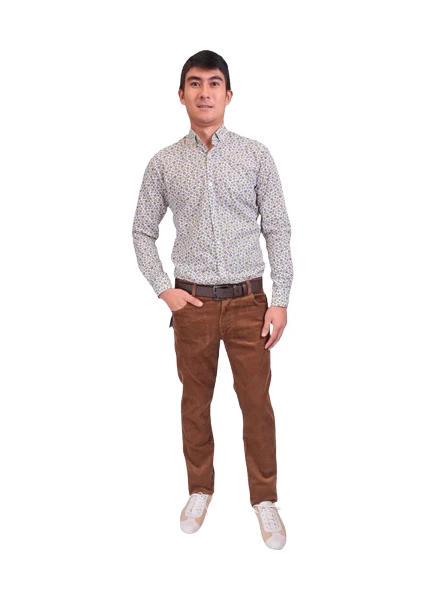 Daniel Voi Kadife Camel Erkek Regular Fit Pantolon