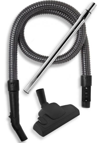 Beko 3277030200 Uyumlu Çelik Telli Hortum Seti ( Alttan Tekerli Emici Başlıklı )