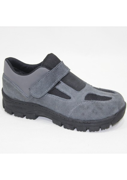 Gri Süet Deri Hafif Çelik Burunsuz Iş Ayakkabısı