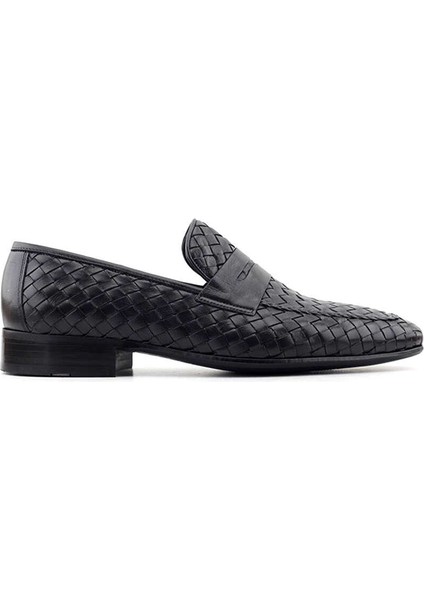 Fosco 2090 Erkek Klasik Ayakkabı-Siyah Örgülü