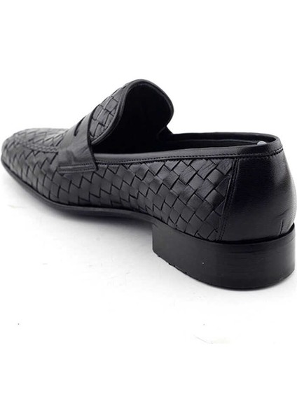 Fosco 2090 Erkek Klasik Ayakkabı-Siyah Örgülü modelleri