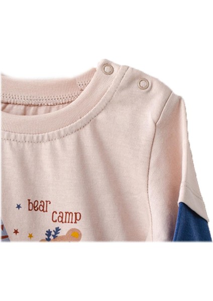 Bear Camp Erkek Bebek Mavi Tshirt AC21081 modelleri