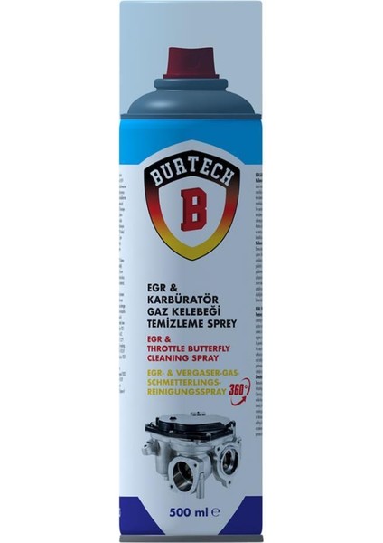 Egr Karbüratör Gaz Kelebeği Temizleyici Sprey 500 ml