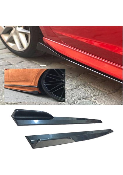 Mercedes C Serisi W204 2006-2014 Kulaklı Yan Marşpiyel Altı Lip Kısa 86 cm Piona Black