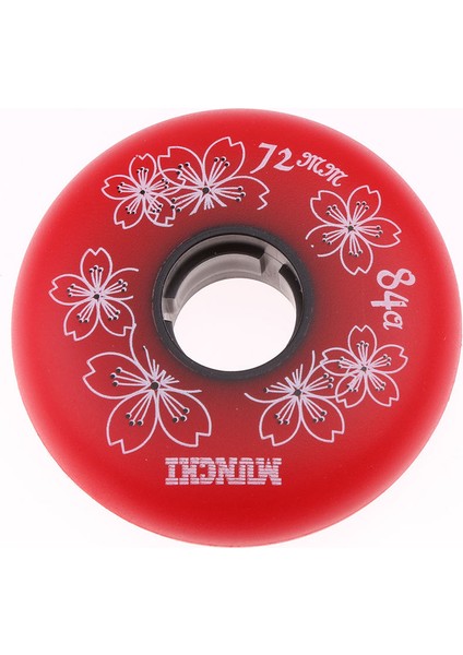 4 Parça İnline Rulo Hokeyi Spor Paten Değiştirme Tekerlek 84A 72 mm (Yurt Dışından)