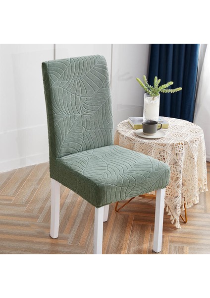 Yemek Sandalyesi Yıkanabilir Sandalye Slipcover Çıkarılabilir Koruyucu Yeşil Kapakları (Yurt Dışından)