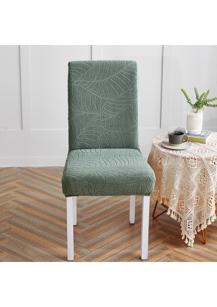 Yemek Sandalyesi Yıkanabilir Sandalye Slipcover Çıkarılabilir Koruyucu Yeşil Kapakları (Yurt Dışından)