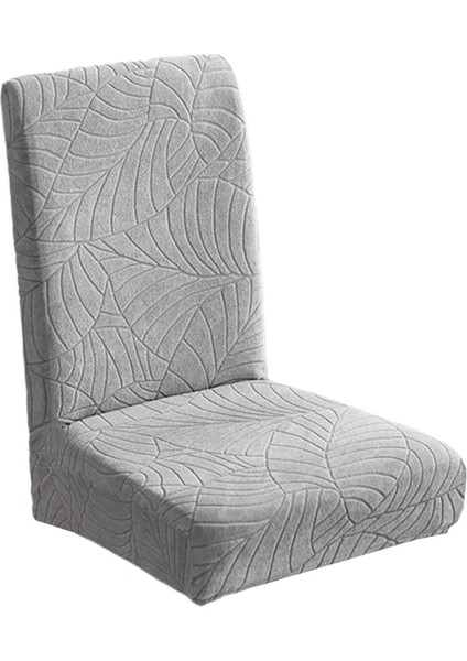 Yemek Sandalyesi Kapakları Yıkanabilir Sandalye Slipcover Çıkarılabilir Koruyucu Açık Gri (Yurt Dışından)