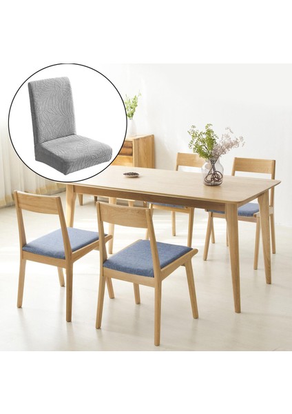 Yemek Sandalyesi Kapakları Yıkanabilir Sandalye Slipcover Çıkarılabilir Koruyucu Açık Gri (Yurt Dışından) indirimleri
