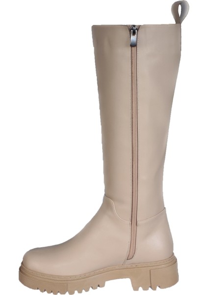 Yaz Kış Kadın Siyah Nut 4cm Topuk 35CM Dizboyu Soğuğa Dayanıklı Çizme modelleri