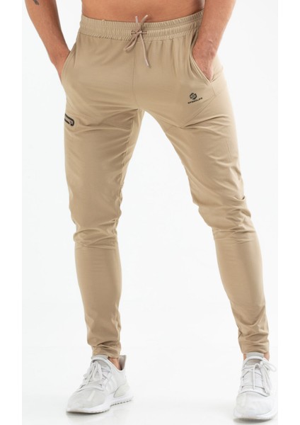 Taş Regular Fit Düz B-Strech Fermuarlı Cep Düz Paça Erkek Eşofman Altı - XD0163