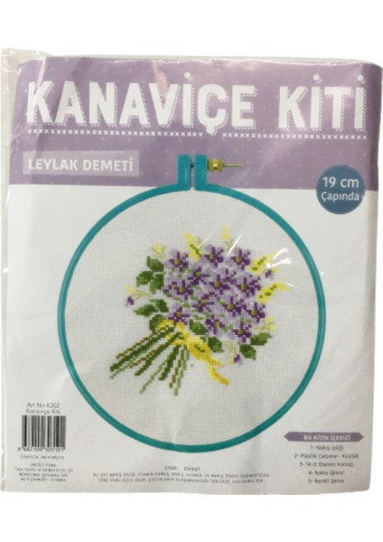 Kanaviçe Kiti Leylak Demeti K202