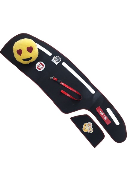 Fiat Tipo Tempra Ön Göğüs Torpido Kaplama Halısı / Emoji Yastık Fiat Oto Aksesuar