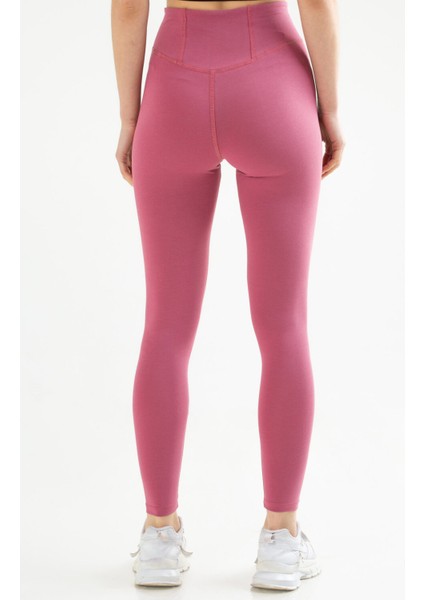 Leylak Slim Fit Düz Likralı Yüksek Bel Toparlayıcı Kadın Tayt - SD0756 indirimleri