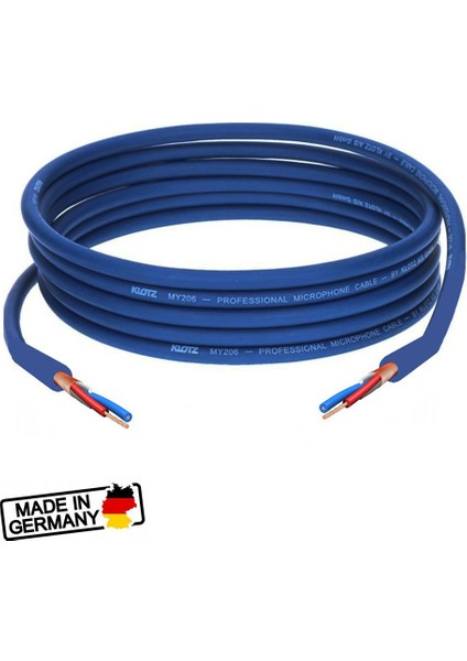 Klotz MY206 Alman Yapımı Balanslı Tam Bakır Stereo Yeşil - 4 Metre