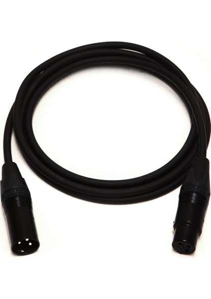 Klotz & Neutrik Balanslı Xlr Erkek - Xlr Dişi Hoparlör - Mikrofon Kablosu Siyah - 8 Metre
