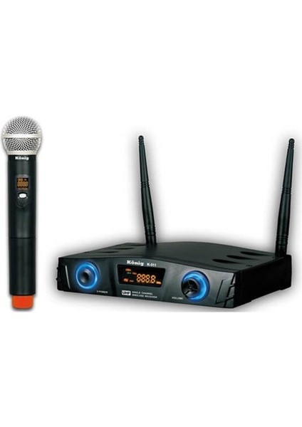 K-311 El Mikrofonlu Kablosuz Wireless Uhf Mikrofon Seti