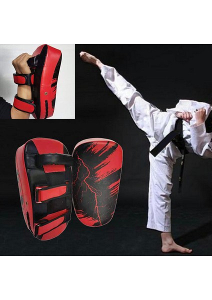 Strade Store Boks Tekme Kalkanı Mma Odak Pad Delme Eğitim Sparring Mitt Kırmızı (Yurt Dışından)