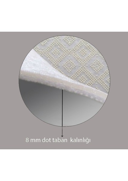 Dijital Baskı Yıkanabilir Kaymaz Taban Oval Halı Rvg7078100150