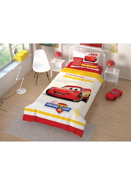 Lisanslı Disney Cars Çek Canlandır Tek Kişilik Nevresim Takımı