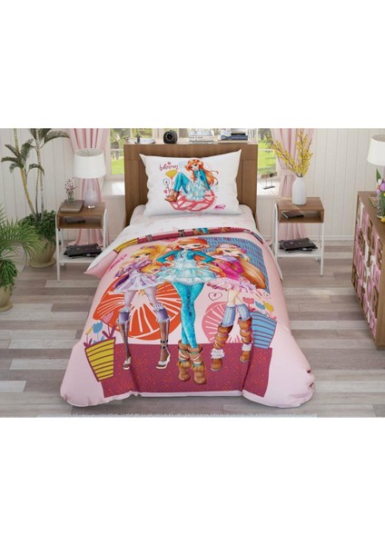 Lisanlı Nevresim Takımı Winx Flowers