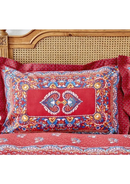 Home Çift Kişilik Ranforce Nevresim Takımı Mihver Kırmızı modelleri